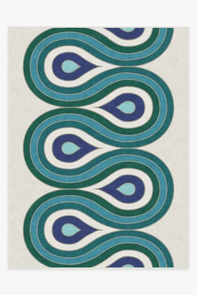 Ruggable Milano Peacock Flatwoven Rug By Jonathan Adler In Multi