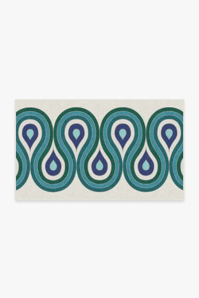 Ruggable Milano Peacock Flatwoven Rug By Jonathan Adler In Multi