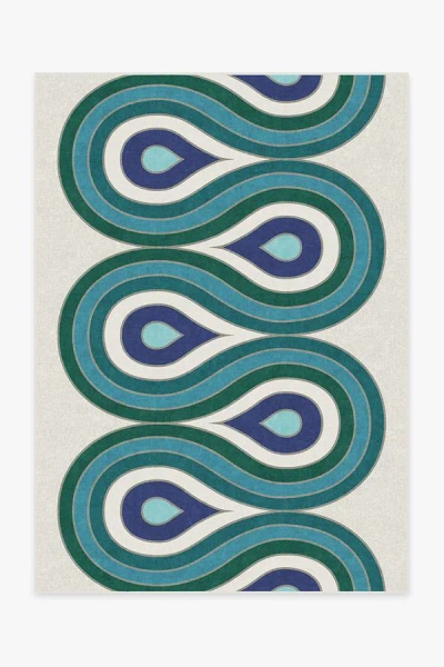 Ruggable Milano Peacock Flatwoven Rug By Jonathan Adler In Multi