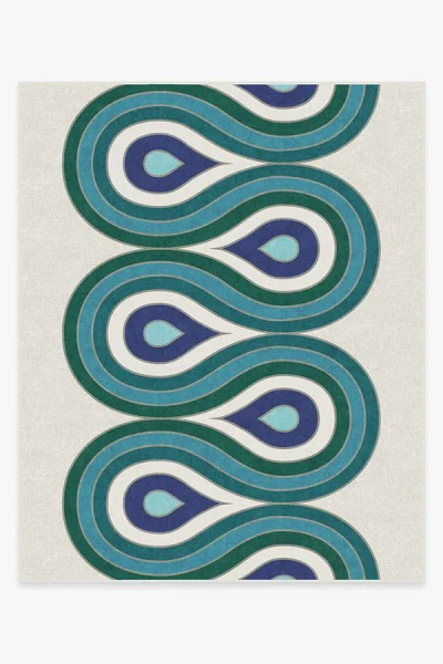 Ruggable Milano Peacock Flatwoven Rug By Jonathan Adler In Multi