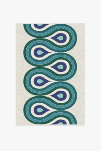 Ruggable Milano Peacock Flatwoven Rug By Jonathan Adler In Multi