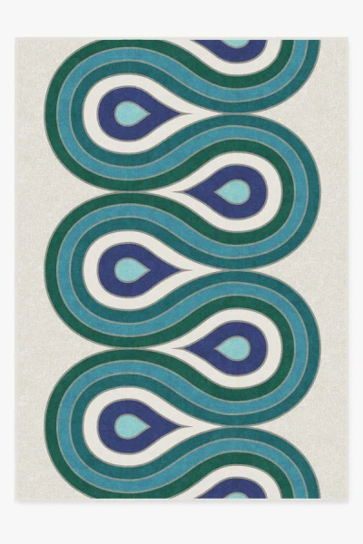 Ruggable Milano Peacock Flatwoven Rug By Jonathan Adler In Multi