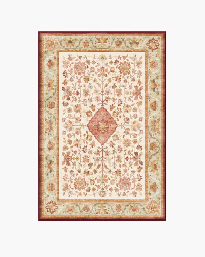 Ruggable Mina Warm Cream & Rust Flatwoven Rug In Brown