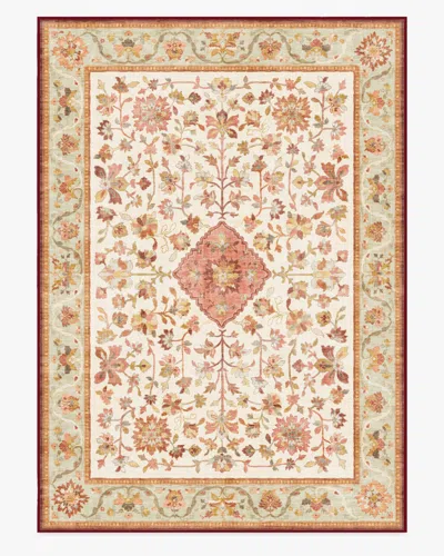 Ruggable Mina Warm Cream & Rust Flatwoven Rug
