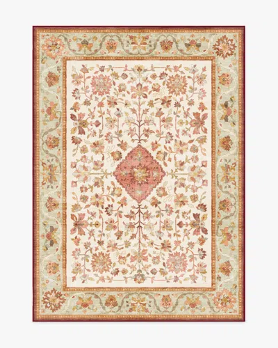 Ruggable Mina Warm Cream & Rust Flatwoven Rug