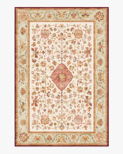 Ruggable Mina Warm Cream & Rust Flatwoven Rug