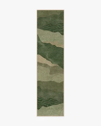 Ruggable Mirage Sage & Tan Flatwoven Rug In Green