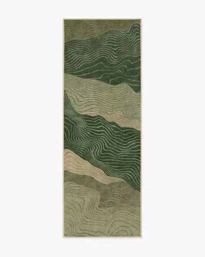 Ruggable Mirage Sage & Tan Flatwoven Rug In Green