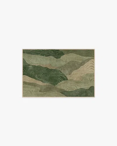 Ruggable Mirage Sage & Tan Flatwoven Rug In Green