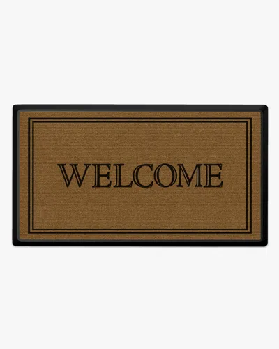 Ruggable Modern Welcome Large Doormat In Brown
