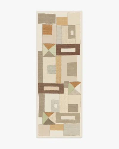Ruggable Modra Natural & Terra Flatwoven Rug By Jungalow In Sand