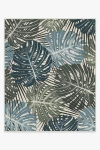 Ruggable Monstera Jade Flatwoven Rug In Multi