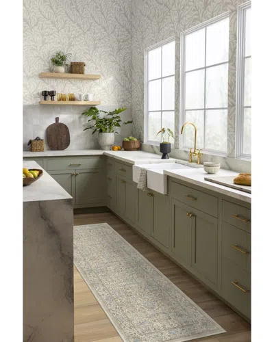 Ruggable Montreal Natural Jade Flatwoven Rug By Morris & Co. In White