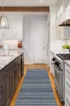 Ruggable Multi Stripe Blue Flatwoven Rug In Gray