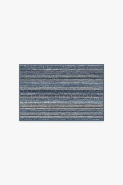 Ruggable Multi Stripe Blue Flatwoven Rug