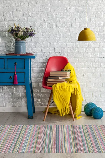 Ruggable Multi Stripe Polychrome Flatwoven Rug