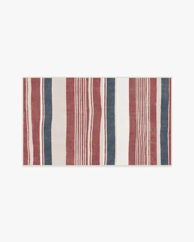Ruggable Naia Red Flatwoven Rug In Black