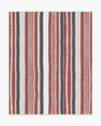 Ruggable Naia Red Flatwoven Rug In Blue