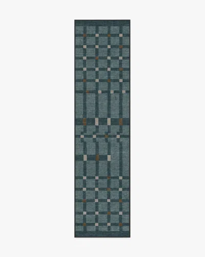 Ruggable Nano Charcoal Flatwoven Rug In Green