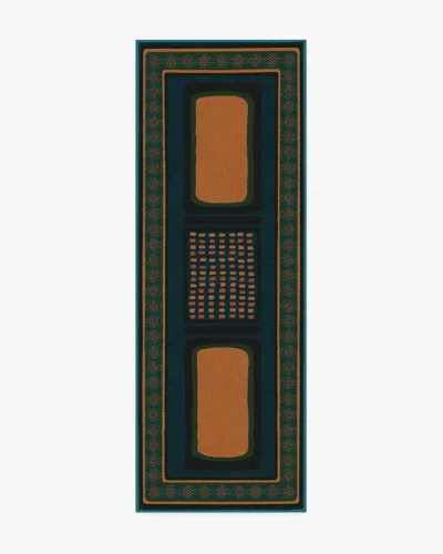 Ruggable Nerissa Teal & Gold Flatwoven Rug By Architectural Digest In Multi