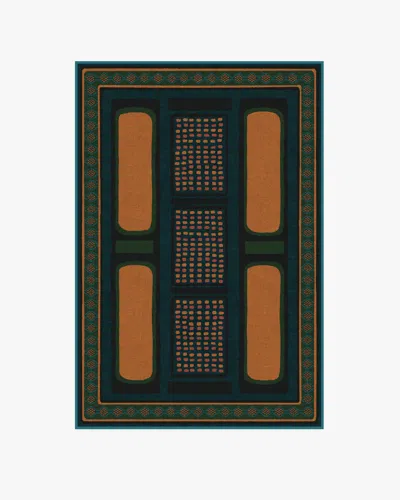 Ruggable Nerissa Teal & Gold Flatwoven Rug By Architectural Digest In Multi