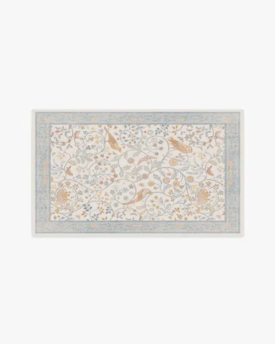 Ruggable Newill Ivory & Blue Flatwoven Rug By Morris & Co.