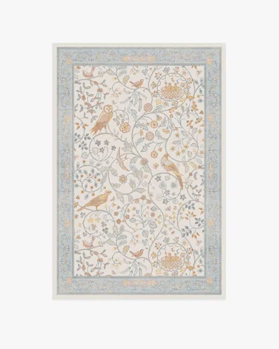 Ruggable Newill Ivory & Blue Flatwoven Rug By Morris & Co. In Multi