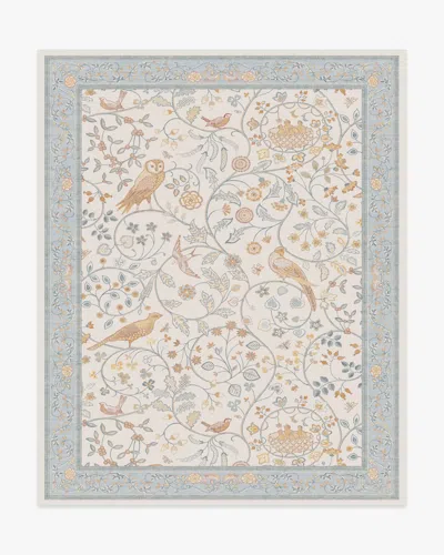Ruggable Newill Ivory & Blue Flatwoven Rug By Morris & Co. In Multi