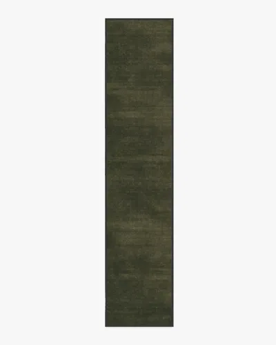 Ruggable Nico Solid Olive Flatwoven Rug In Green
