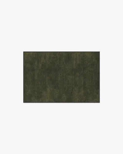 Ruggable Nico Solid Olive Flatwoven Rug In Green