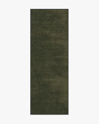 Ruggable Nico Solid Olive Flatwoven Rug In Green