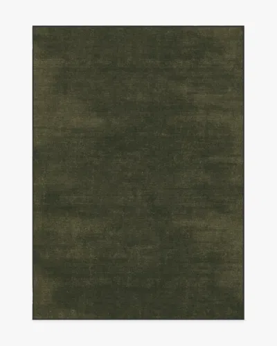 Ruggable Nico Solid Olive Flatwoven Rug In Green