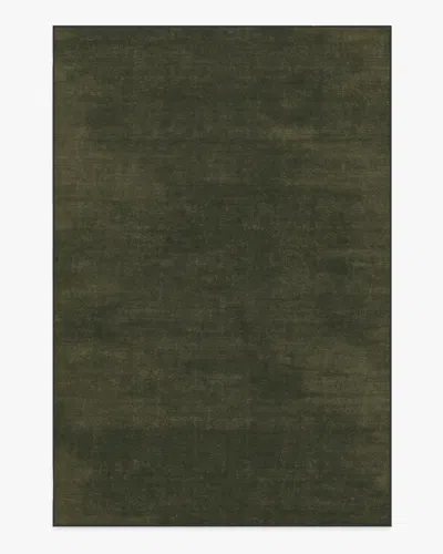 Ruggable Nico Solid Olive Flatwoven Rug In Green
