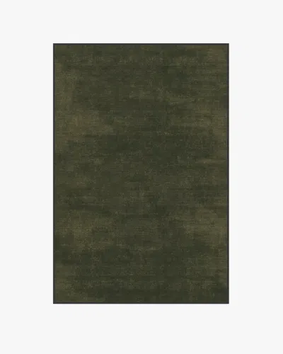 Ruggable Nico Solid Olive Flatwoven Rug In Green