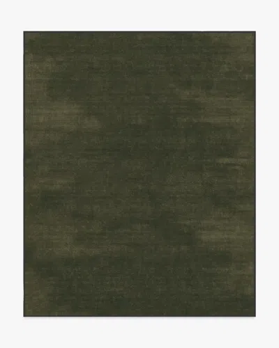Ruggable Nico Solid Olive Flatwoven Rug In Green