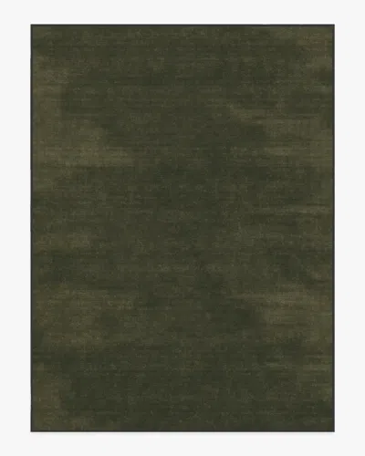 Ruggable Nico Solid Olive Flatwoven Rug In Green