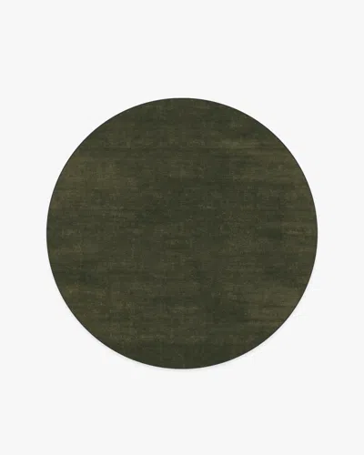 Ruggable Nico Solid Olive Flatwoven Rug In Green