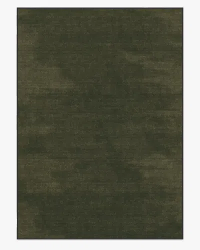 Ruggable Nico Solid Olive Flatwoven Rug In Green