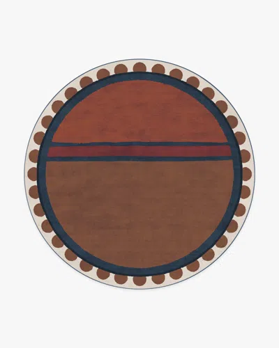 Ruggable Nina Indigo & Rust Flatwoven Rug By Justina Blakeney In Brown