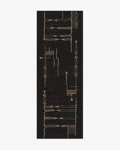 Ruggable Nisa Ink Black Flatwoven Rug By Architectural Digest