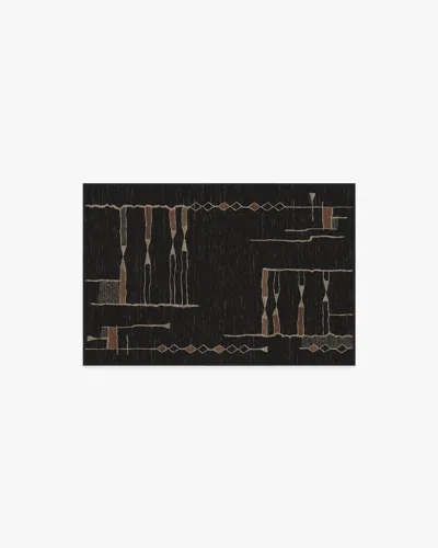 Ruggable Nisa Ink Black Flatwoven Rug By Architectural Digest