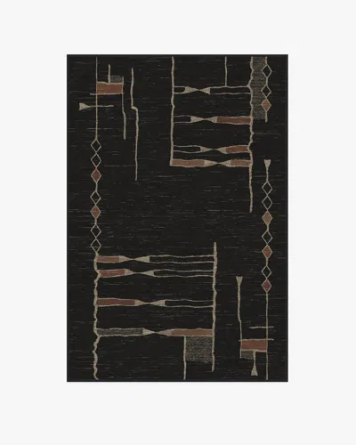 Ruggable Nisa Ink Black Flatwoven Rug By Architectural Digest