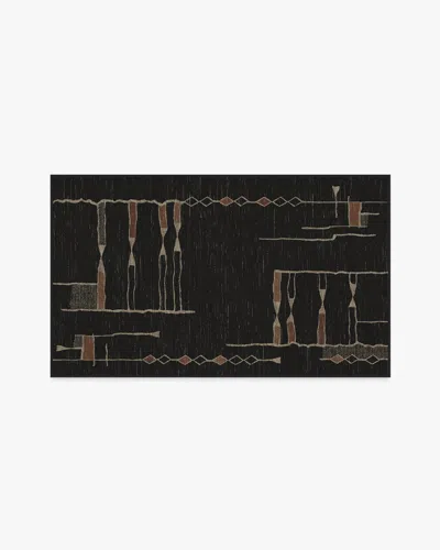 Ruggable Nisa Ink Black Flatwoven Rug By Architectural Digest