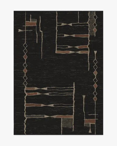 Ruggable Nisa Ink Black Flatwoven Rug By Architectural Digest