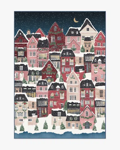 Ruggable Noelle Village Midnight Flatwoven Rug In Multi