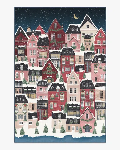 Ruggable Noelle Village Midnight Flatwoven Rug In Multi