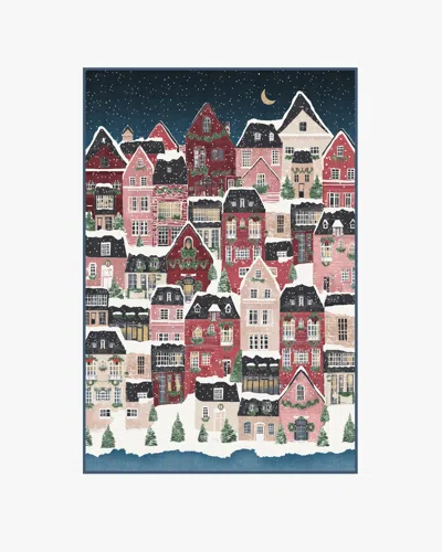 Ruggable Noelle Village Midnight Flatwoven Rug In Multi