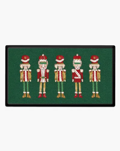 Ruggable Nutcracker Pawrade Green Large Doormat