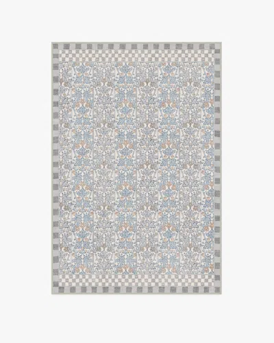 Ruggable Oak & Blossom Grey Flatwoven Rug By Morris & Co. In Gray