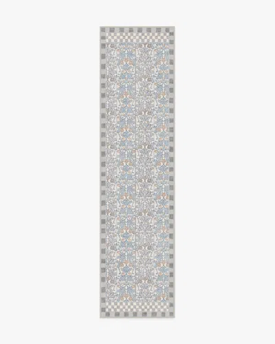Ruggable Oak & Blossom Grey Flatwoven Rug By Morris & Co. In Gray